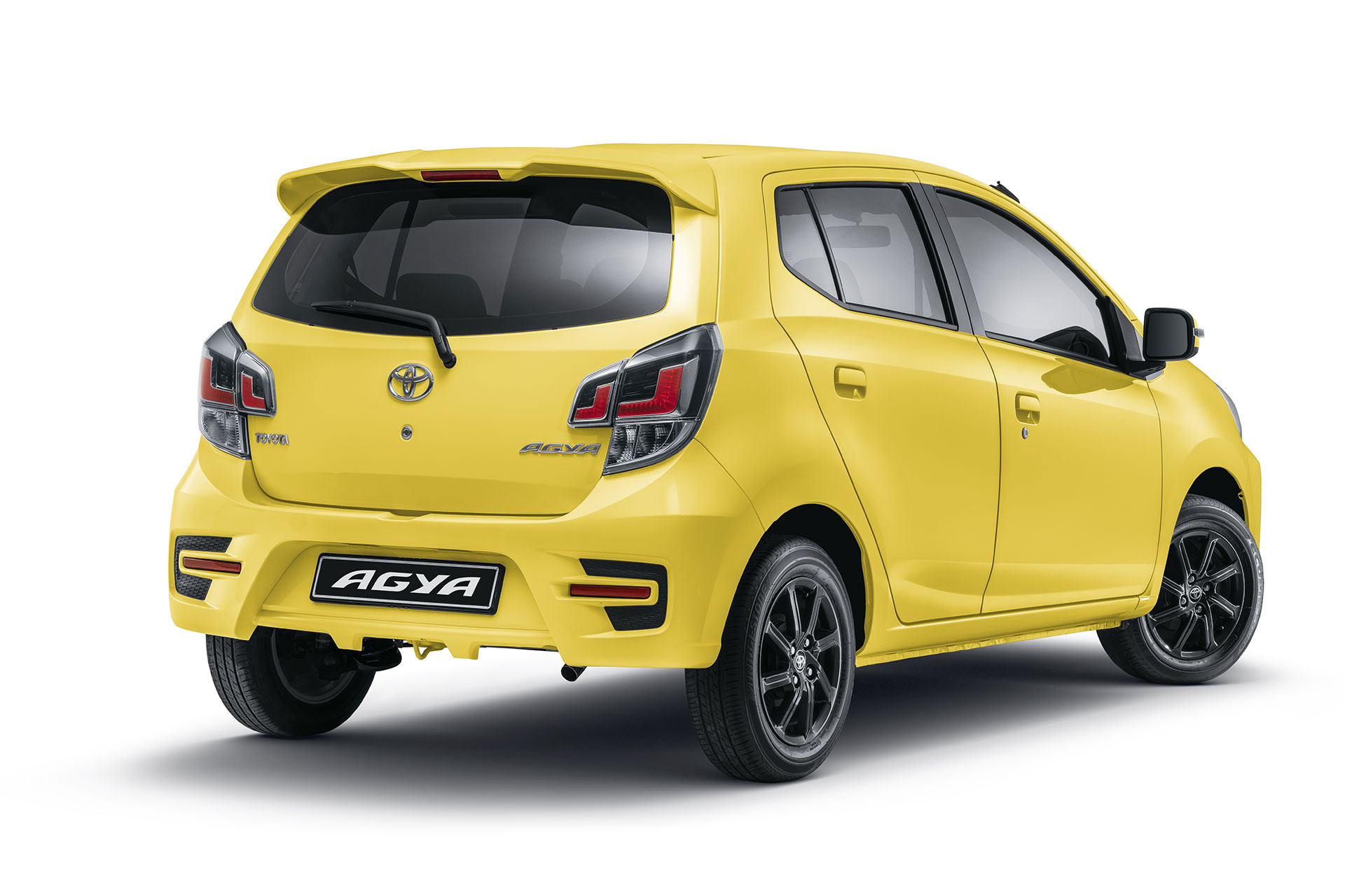 Yellow Agya Exterior