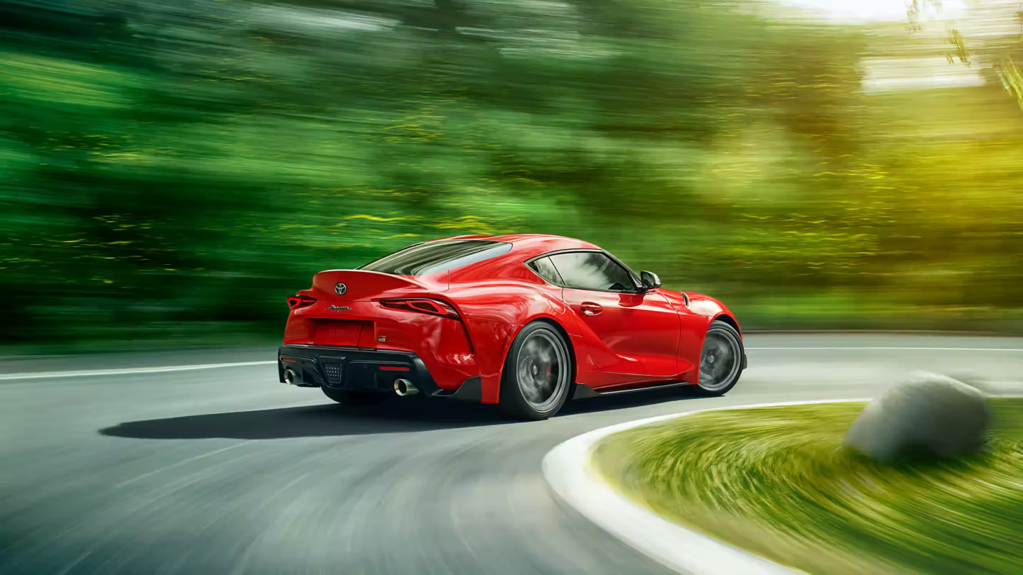 Toyota GR Supra performing