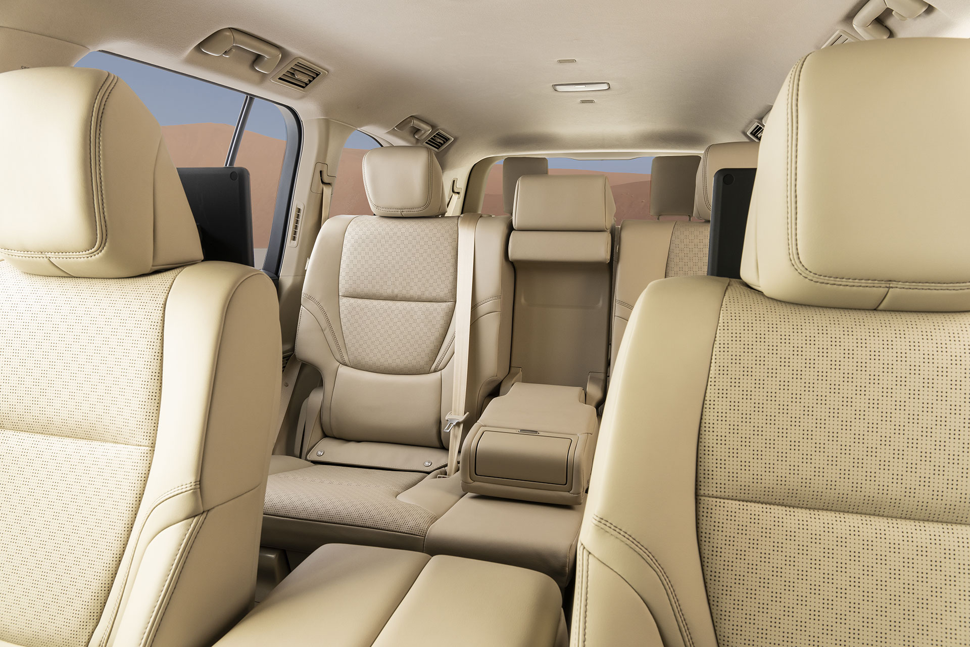 Interior view of Toyota Land Cruiser 300