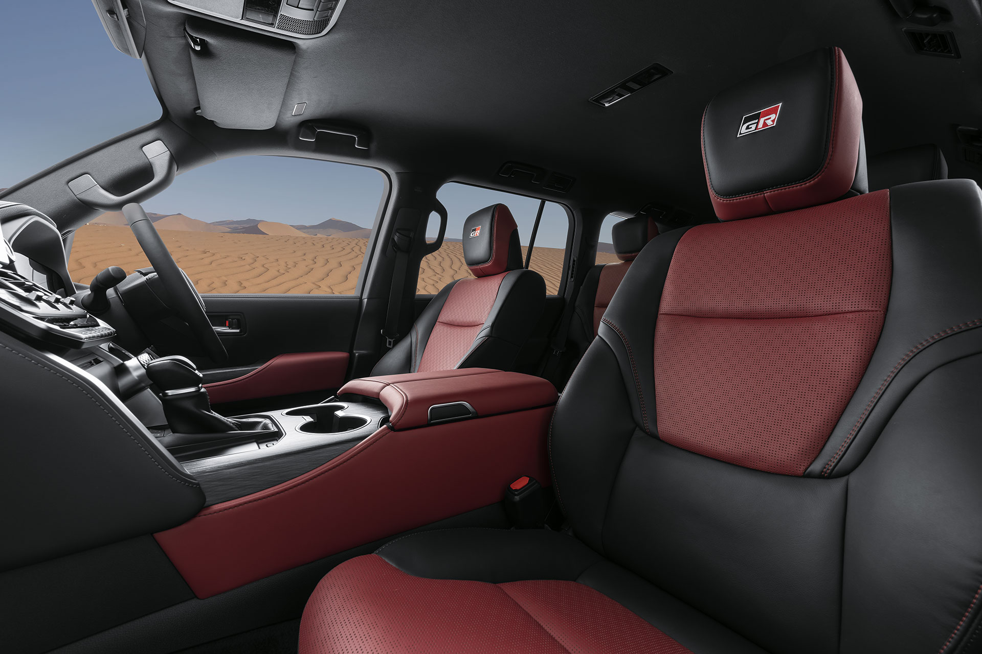 Interior view of Toyota Land Cruiser 300