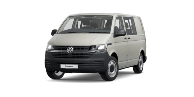 View of VW Transporter Crew Bus