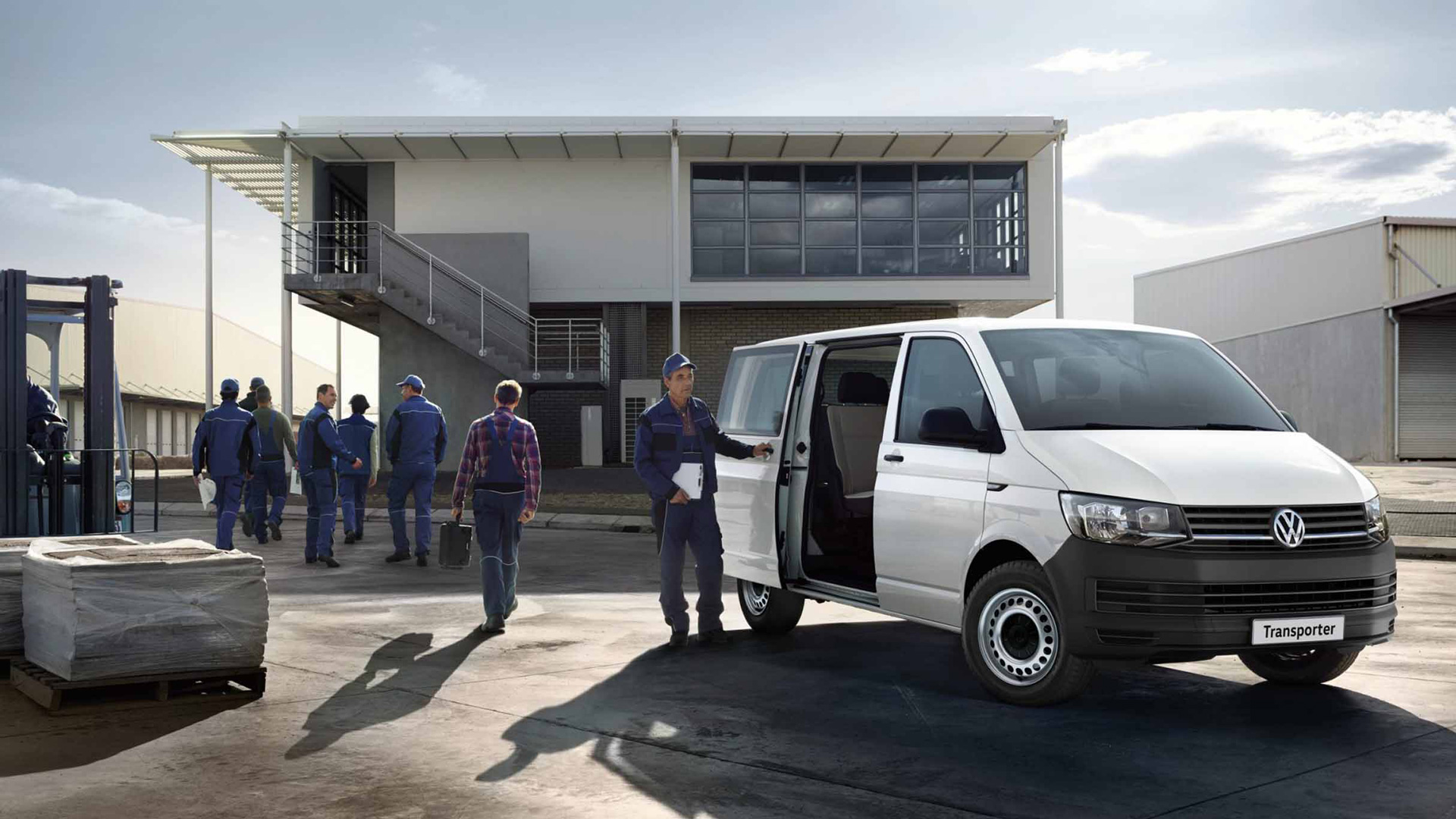 View of VW Transporter Crew Bus Range