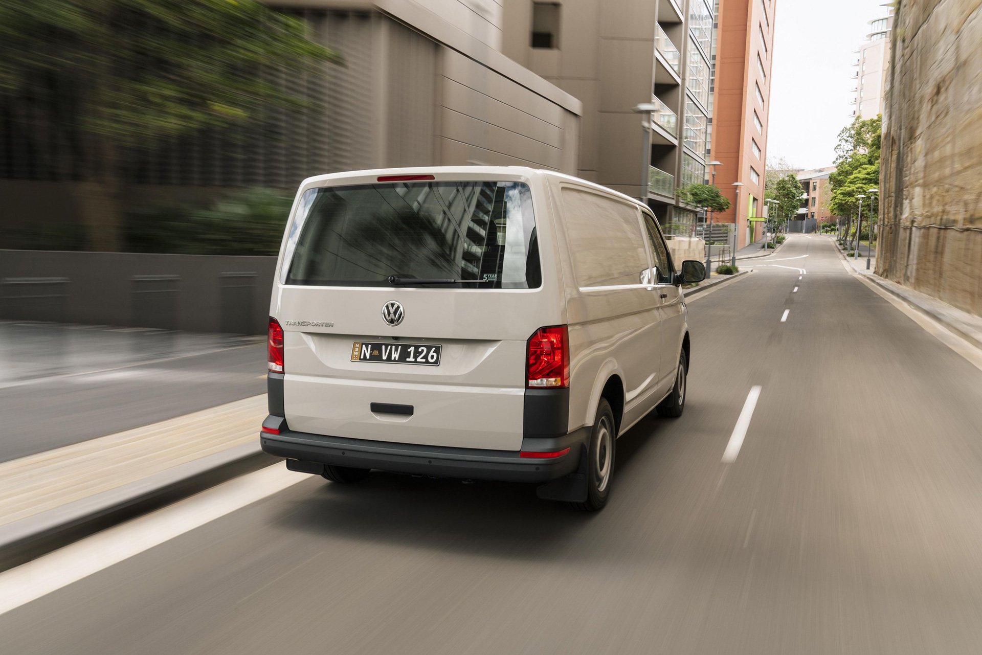 View of VW Transporter Panel Van