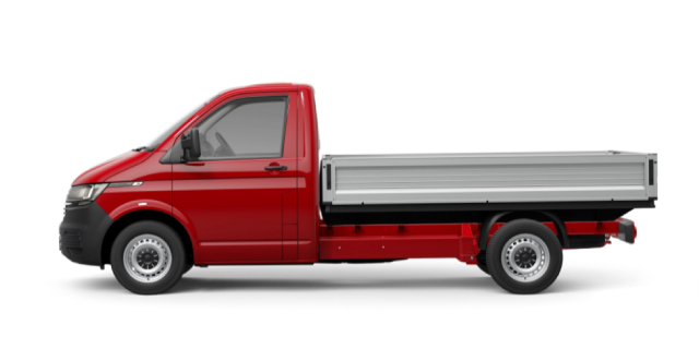 Side profile of VW Transporter Single Cab