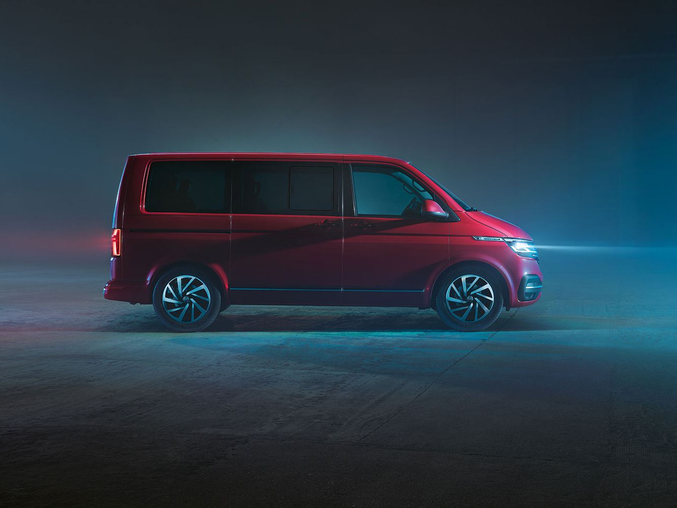 red-VW-Caravelle-exterior