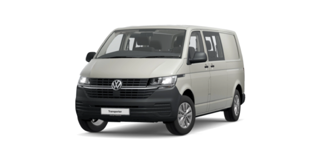 View of VW Transporter Crew Bus